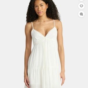 No Boundaries White Midi Dress